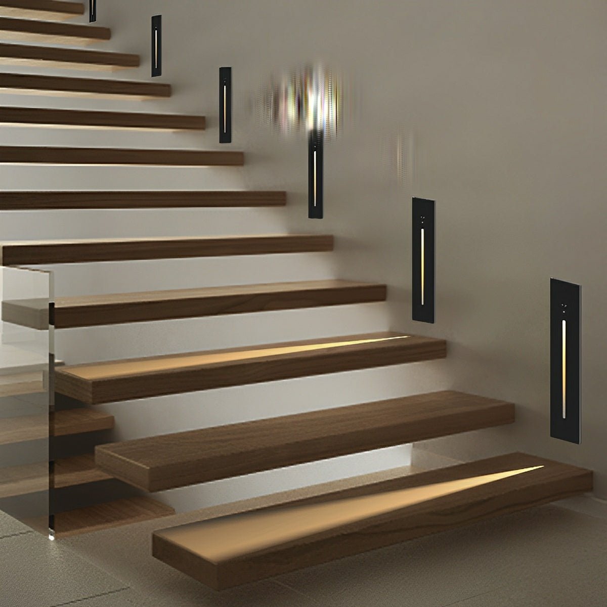 Lavisa - Indoor Minimalist Motion Sensor LED Recessed Stairway Wall Light