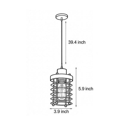 Lavisa - Industrial Metal Cage Pendant Light