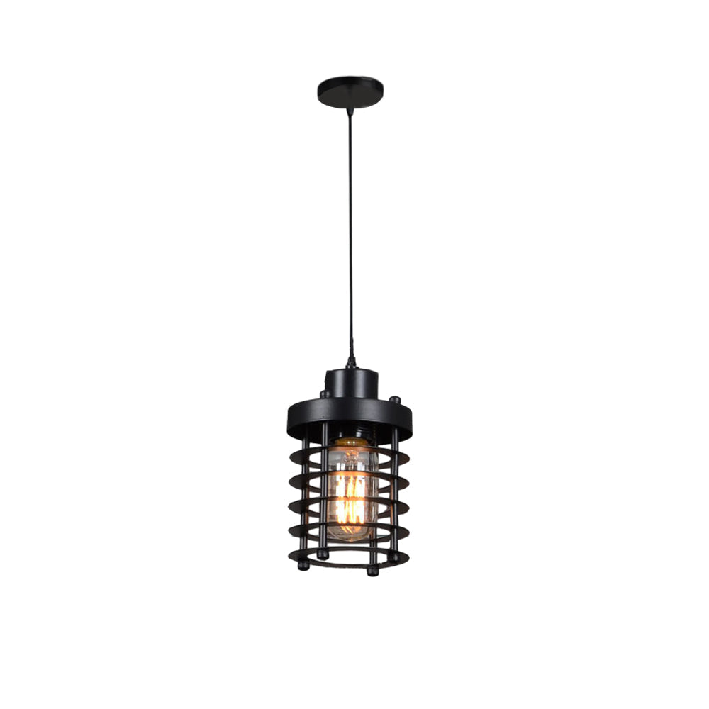 Lavisa - Industrial Metal Cage Pendant Light
