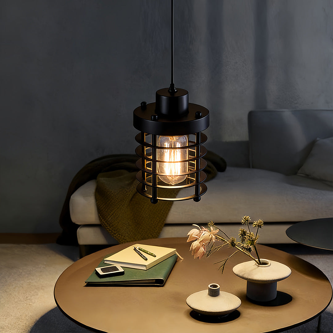 Lavisa - Industrial Metal Cage Pendant Light