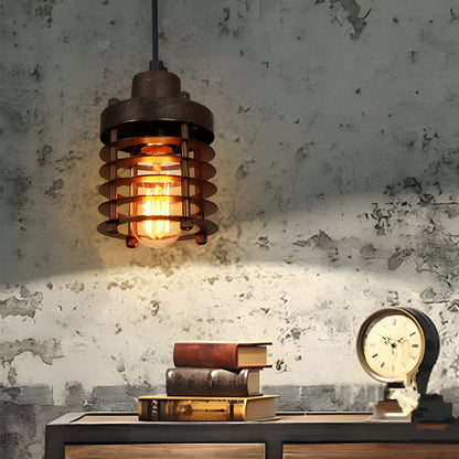 Lavisa - Industrial Metal Cage Pendant Light