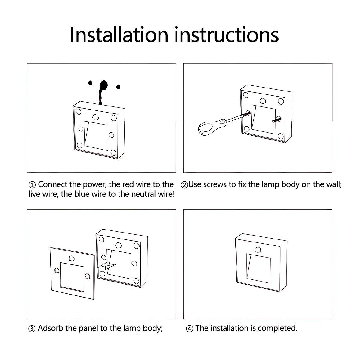 Lavisa - Modern Minimalist Motion Sensor LED Wall Stairway Light