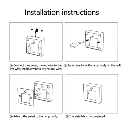 Lavisa - Modern Minimalist Motion Sensor LED Wall Stairway Light