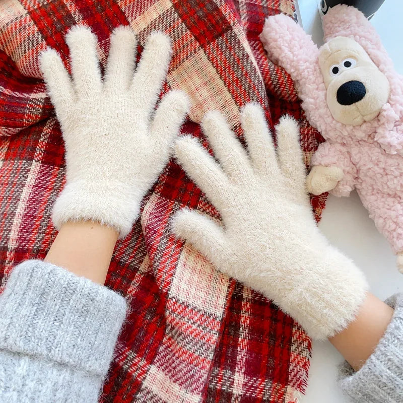 Lavisa - Soft Plush Winter Gloves for Women