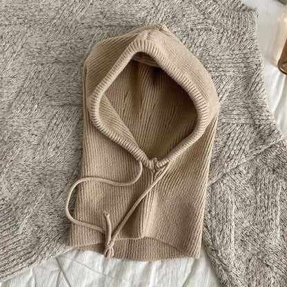 Lavisa - Knitted Hooded Balaclava Hat and Winter Neck Warmer