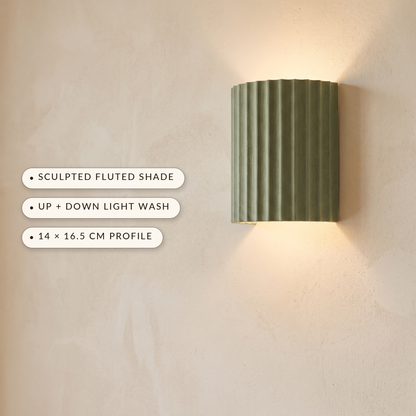 Lavisa - Modern Fluted Wall Sconce