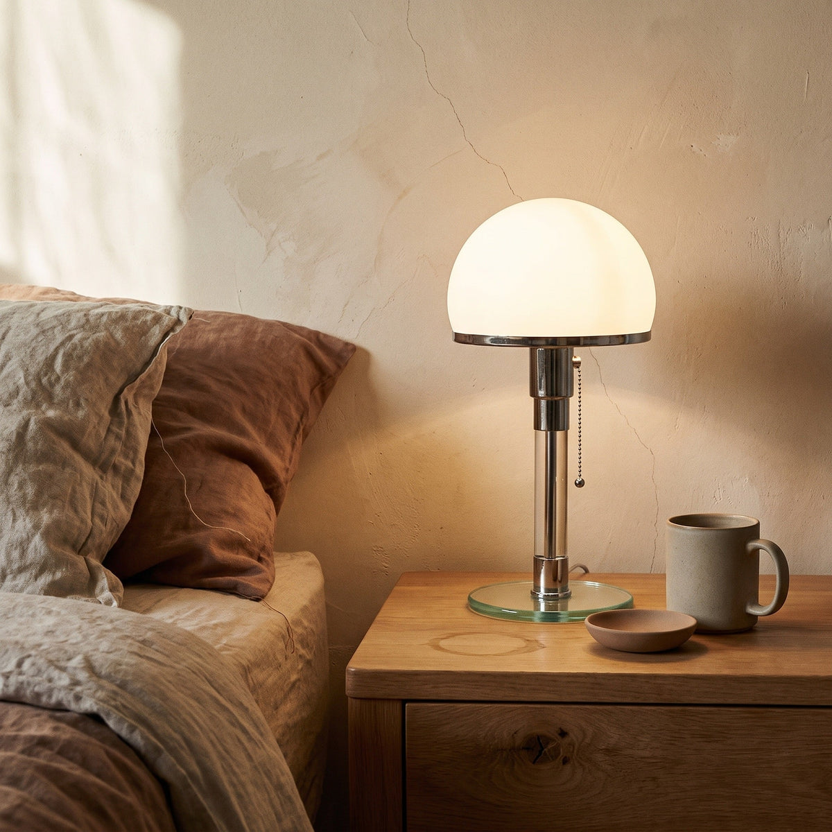 Lavisa - Opal Tempered Glass Table Lamp