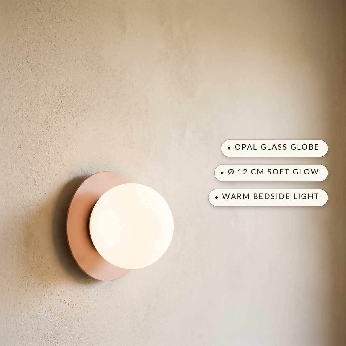 Lavisa - Opal Glass Globe Wall Sconce