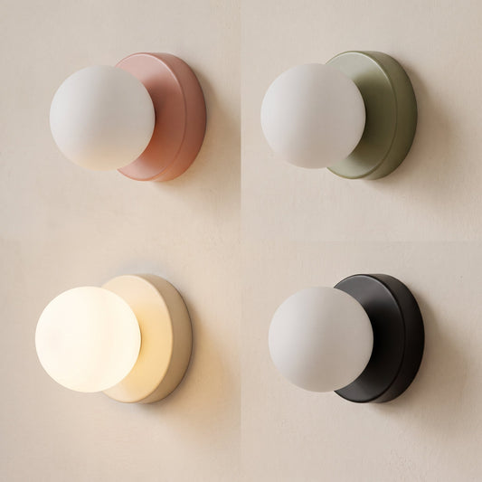Lavisa - Opal Glass Globe Wall Sconce