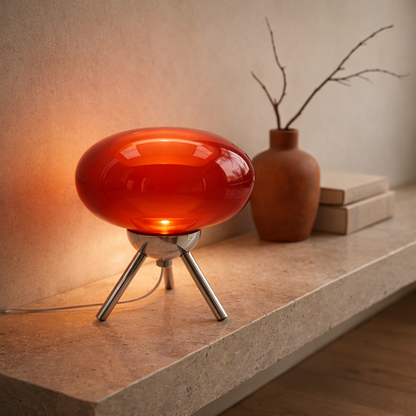 Lavisa - Ruby Glass Table Lamp