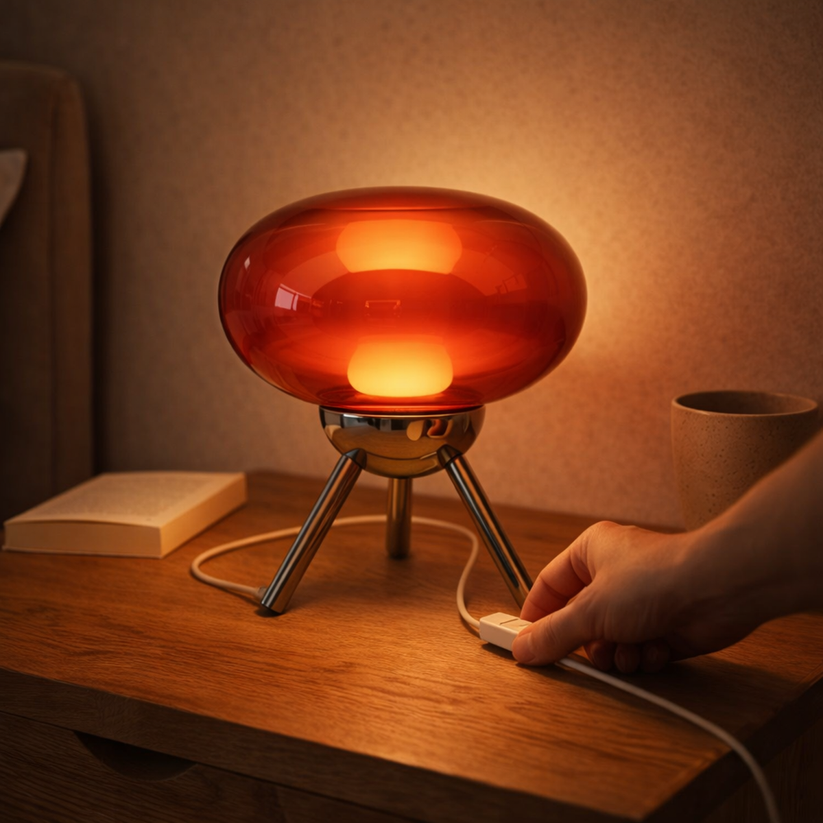 Lavisa - Ruby Glass Table Lamp