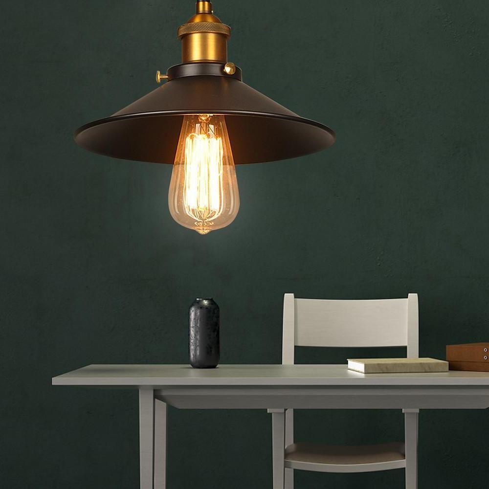 Lavisa - Industrial Metal Cone Pendant Light with Adjustable Wire