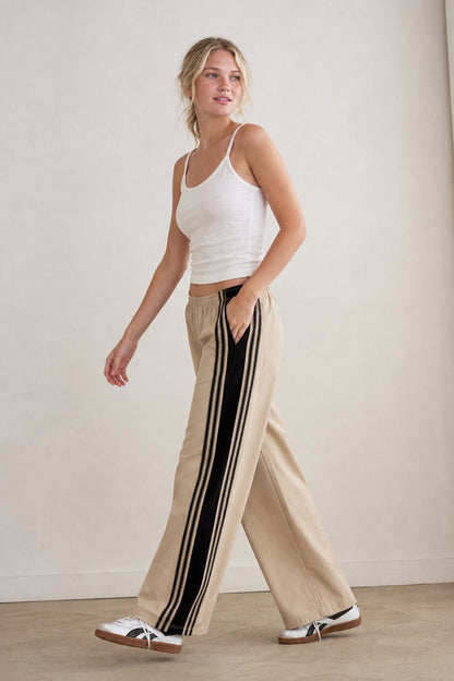 Lavisa - Side Striped High Waisted Active Joggers