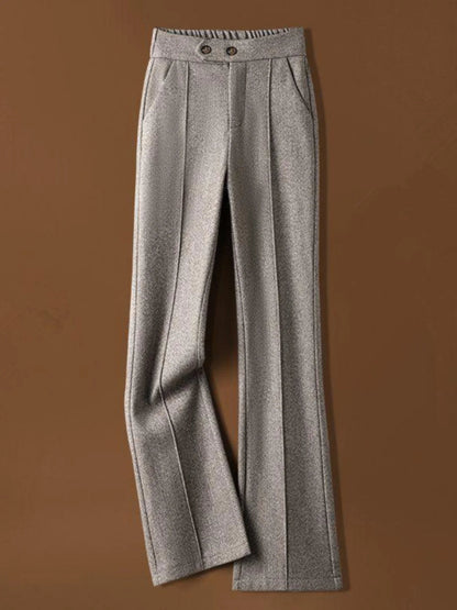 Lavisa - Arden Wool Blend Flare Trousers