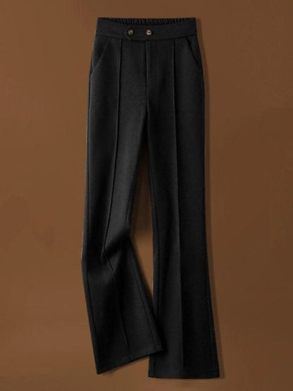Lavisa - Arden Wool Blend Flare Trousers