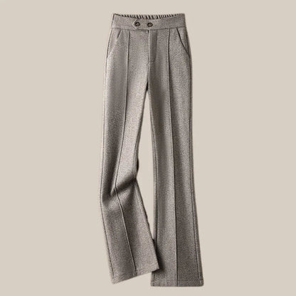 Lavisa - Arden Wool Blend Flare Trousers