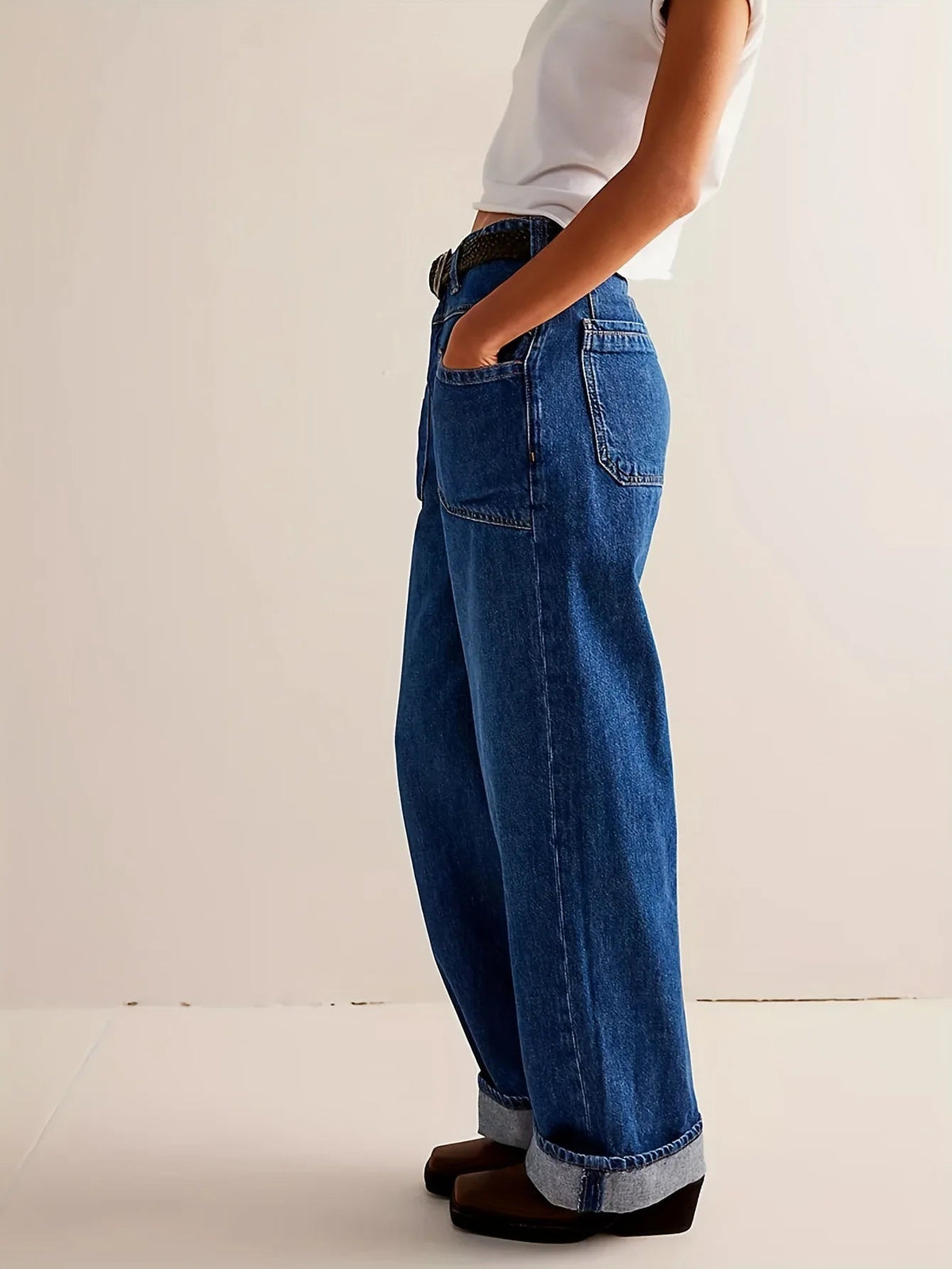 Lavisa - Candace High Waist Wide Leg Jeans