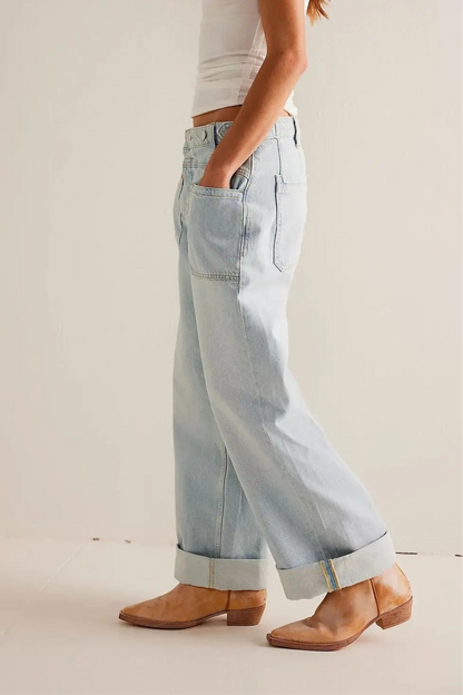 Lavisa - Candace High Waist Wide Leg Jeans