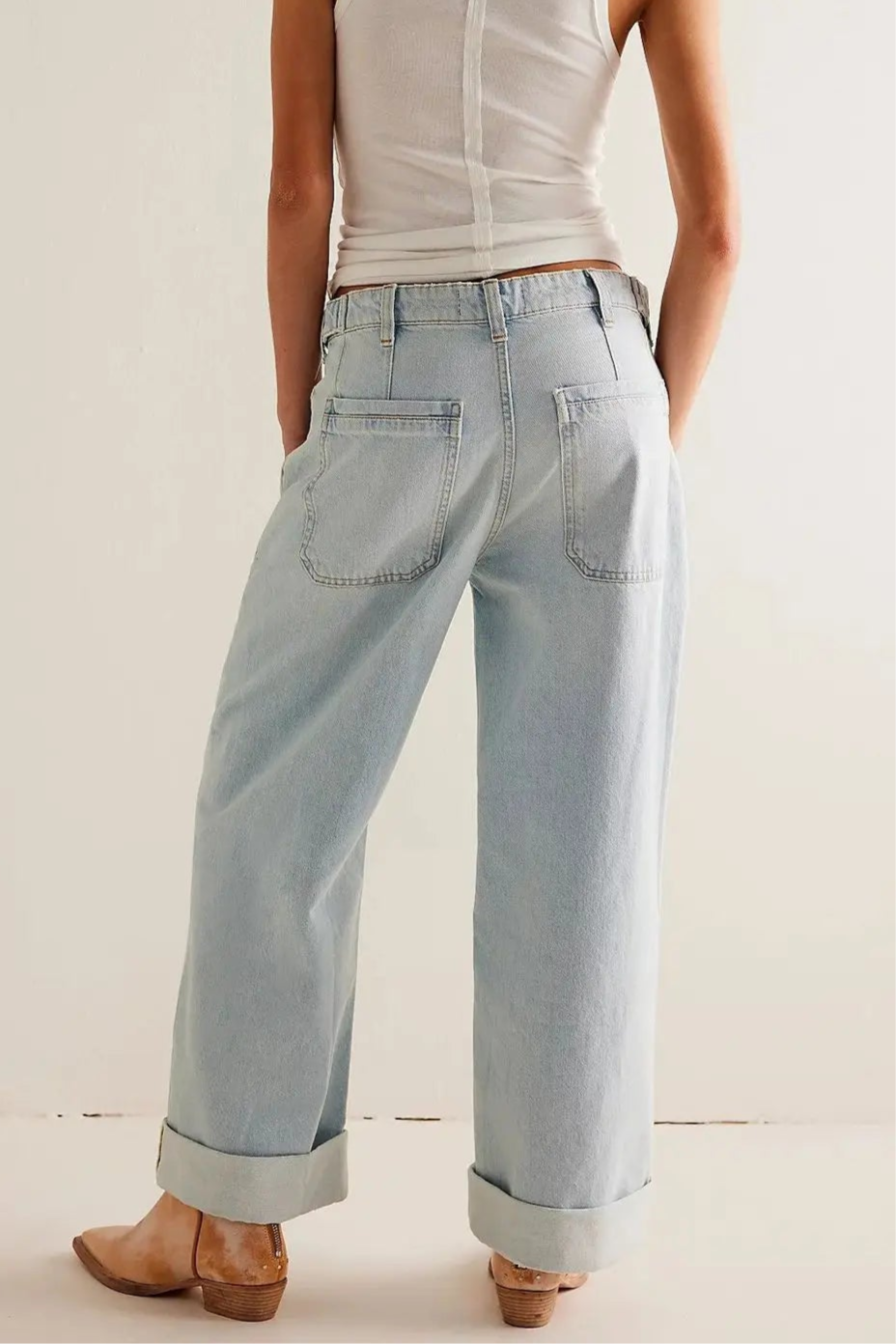 Lavisa - Candace High Waist Wide Leg Jeans