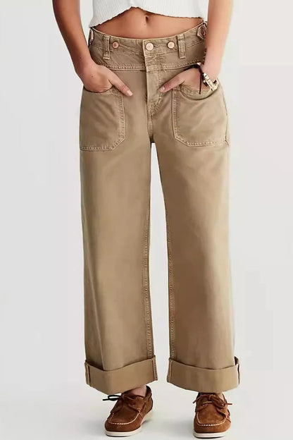 Lavisa - Candace High Waist Wide Leg Jeans