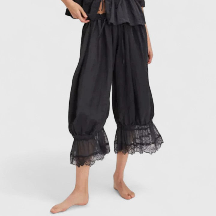 Lavisa - Comfortable Patchwork Wide Leg Trousers for Women