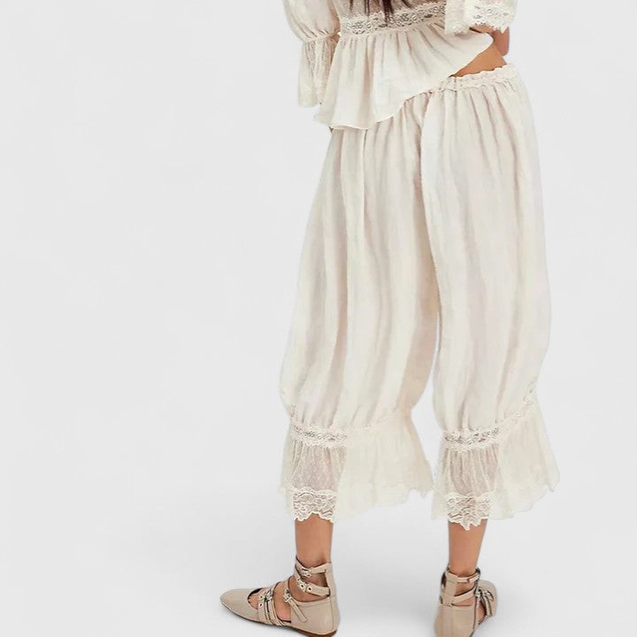 Lavisa - Comfortable Patchwork Wide Leg Trousers for Women