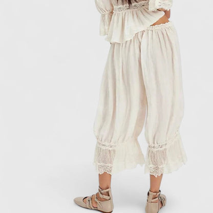 Lavisa - Comfortable Patchwork Wide Leg Trousers for Women