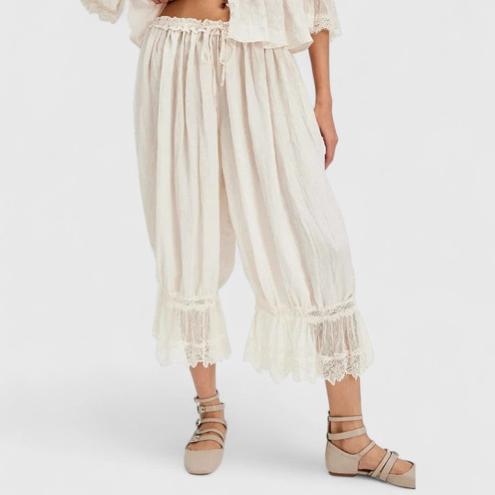 Lavisa - Comfortable Patchwork Wide Leg Trousers for Women