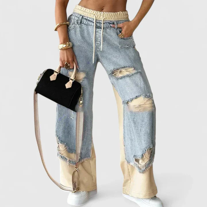 Lavisa - Comfortable Urban Style Sweatpants - Distressed Joggers