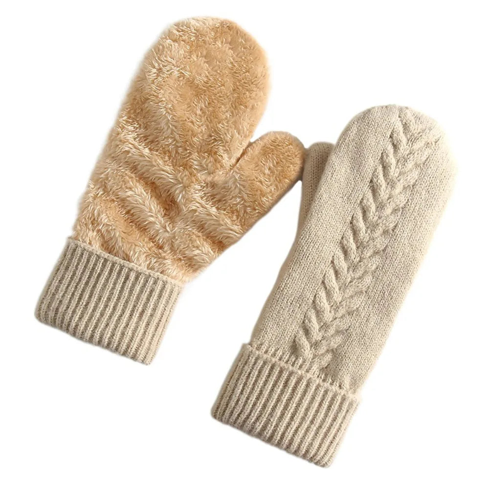 Lavisa - Double Layer Fleece Lined Winter Mittens