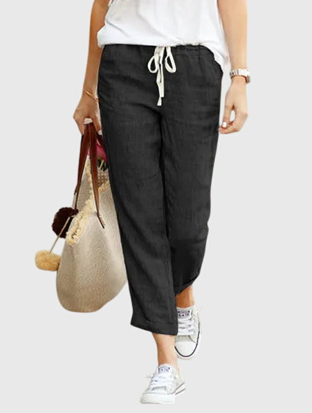 Lavisa - Elegant Summer Wide Leg Pants with Drawstring Waist