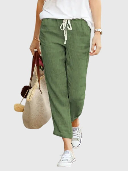 Lavisa - Elegant Summer Wide Leg Pants with Drawstring Waist