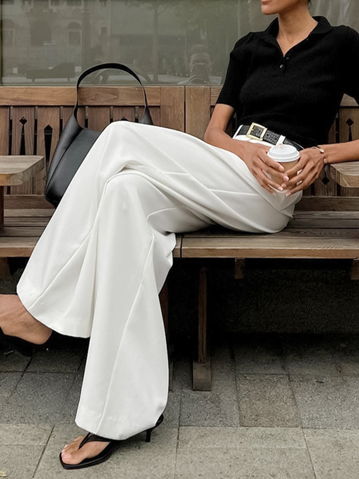 Lavisa - Elegant Tailored Straight Leg Trousers
