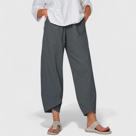 Lavisa - Elegant Vintage Inspired Wide Leg Pants for Women