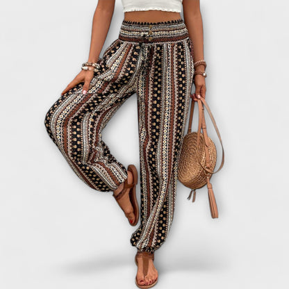 Lavisa - Ethnic Pattern Graphic Print Pants