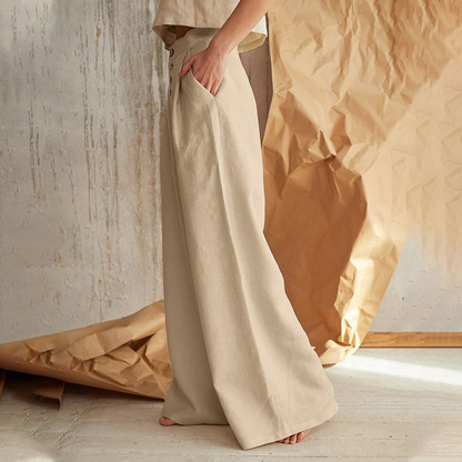 Lavisa - Everyday Cotton Wide-Leg Pants