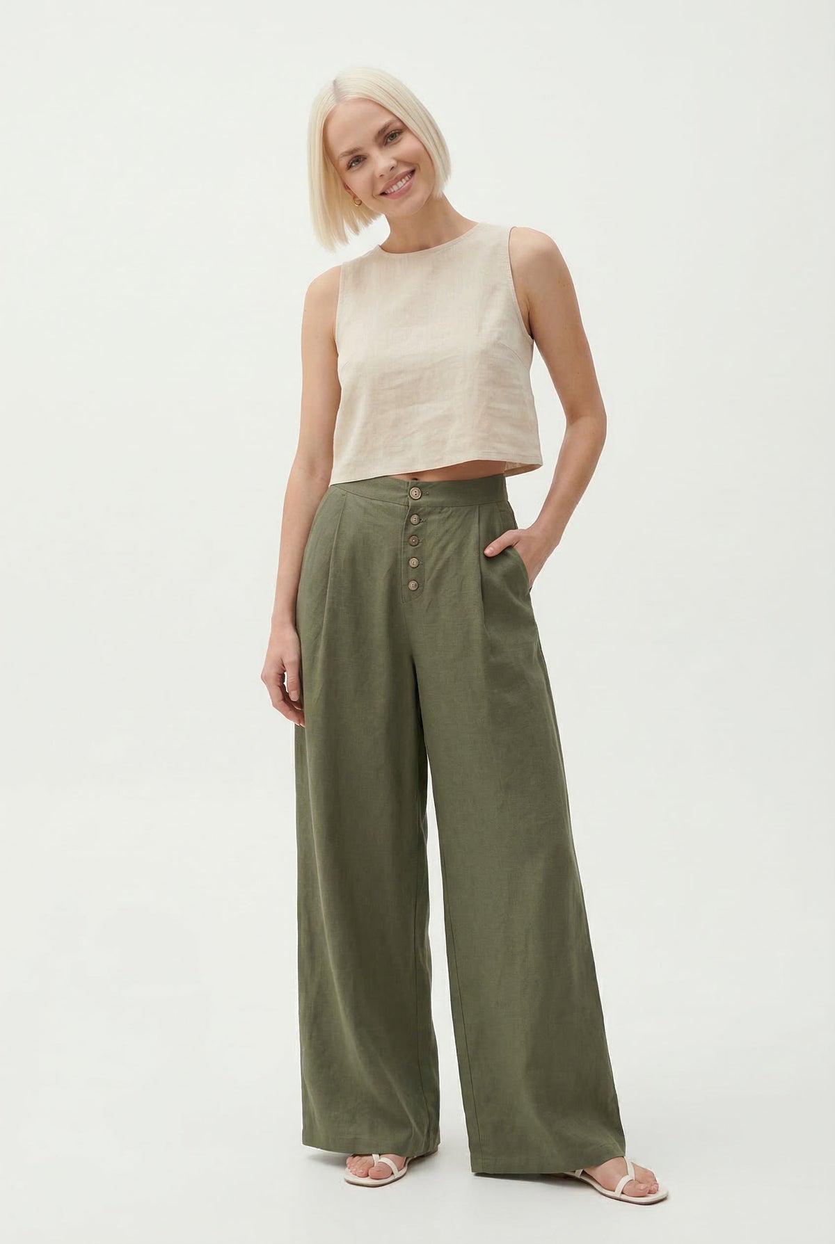 Lavisa - Everyday Cotton Wide-Leg Pants