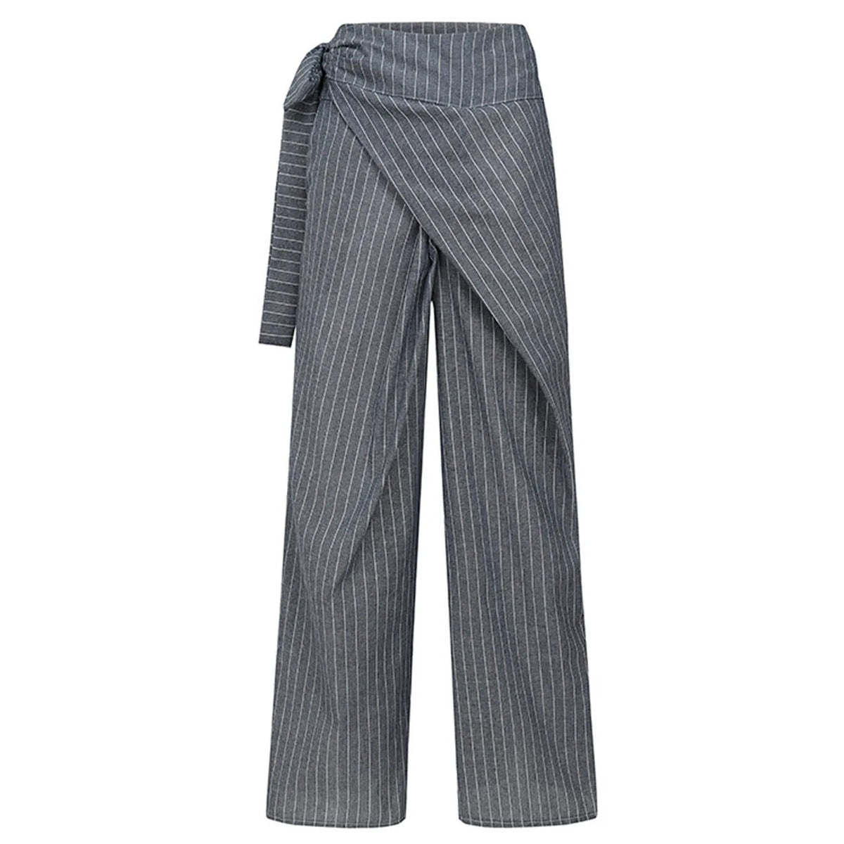 Lavisa - Everyday Wrap Front Cotton Wide Leg Pants