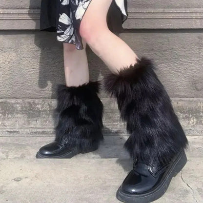 Lavisa - Faux Fur Leg Warmers and Boot Covers