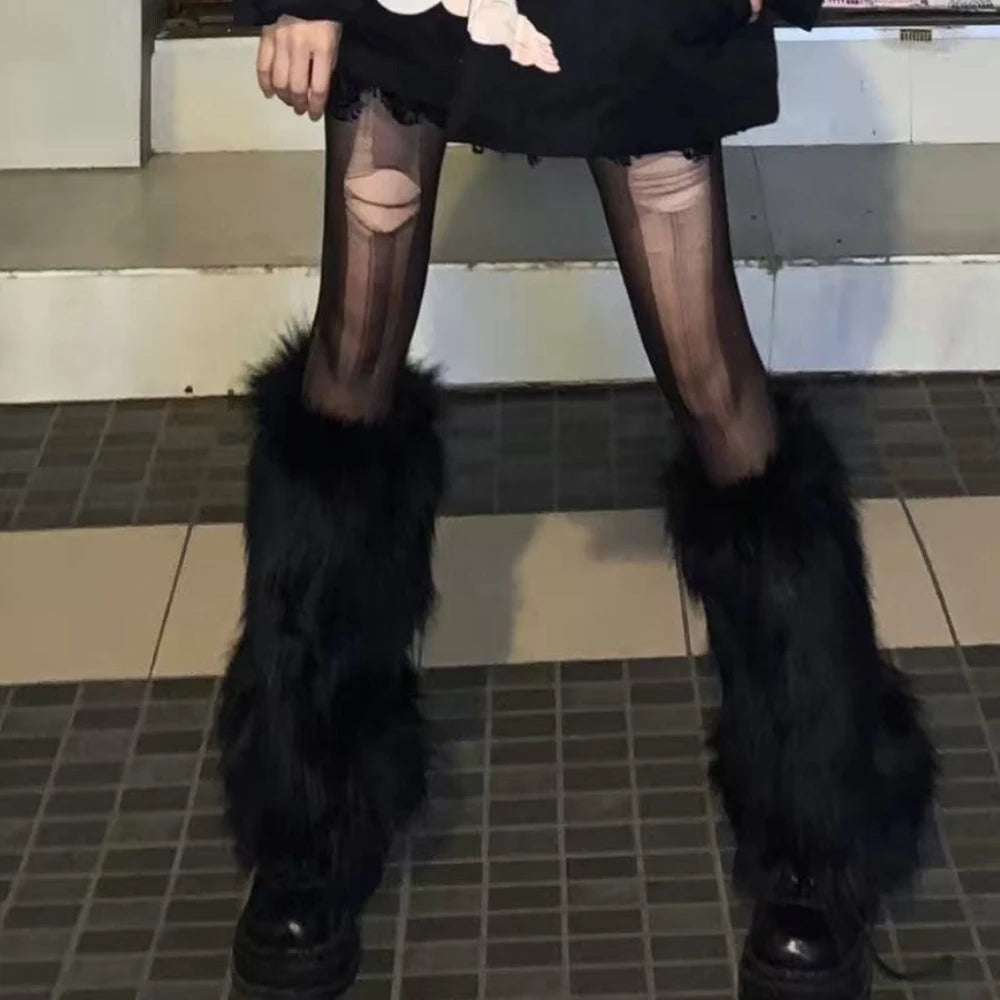 Lavisa - Faux Fur Leg Warmers and Boot Covers