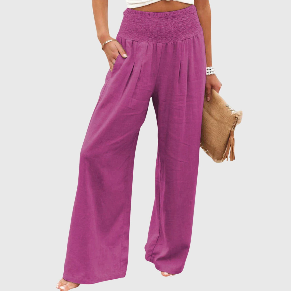 Lavisa - Flowing Wide Leg Elegant Pants