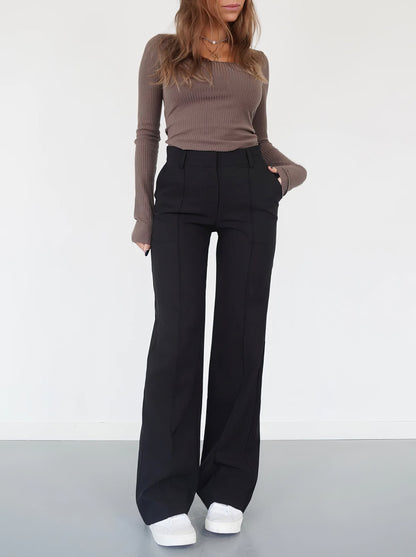 Lavisa - High Rise Relaxed Wide Leg Pants