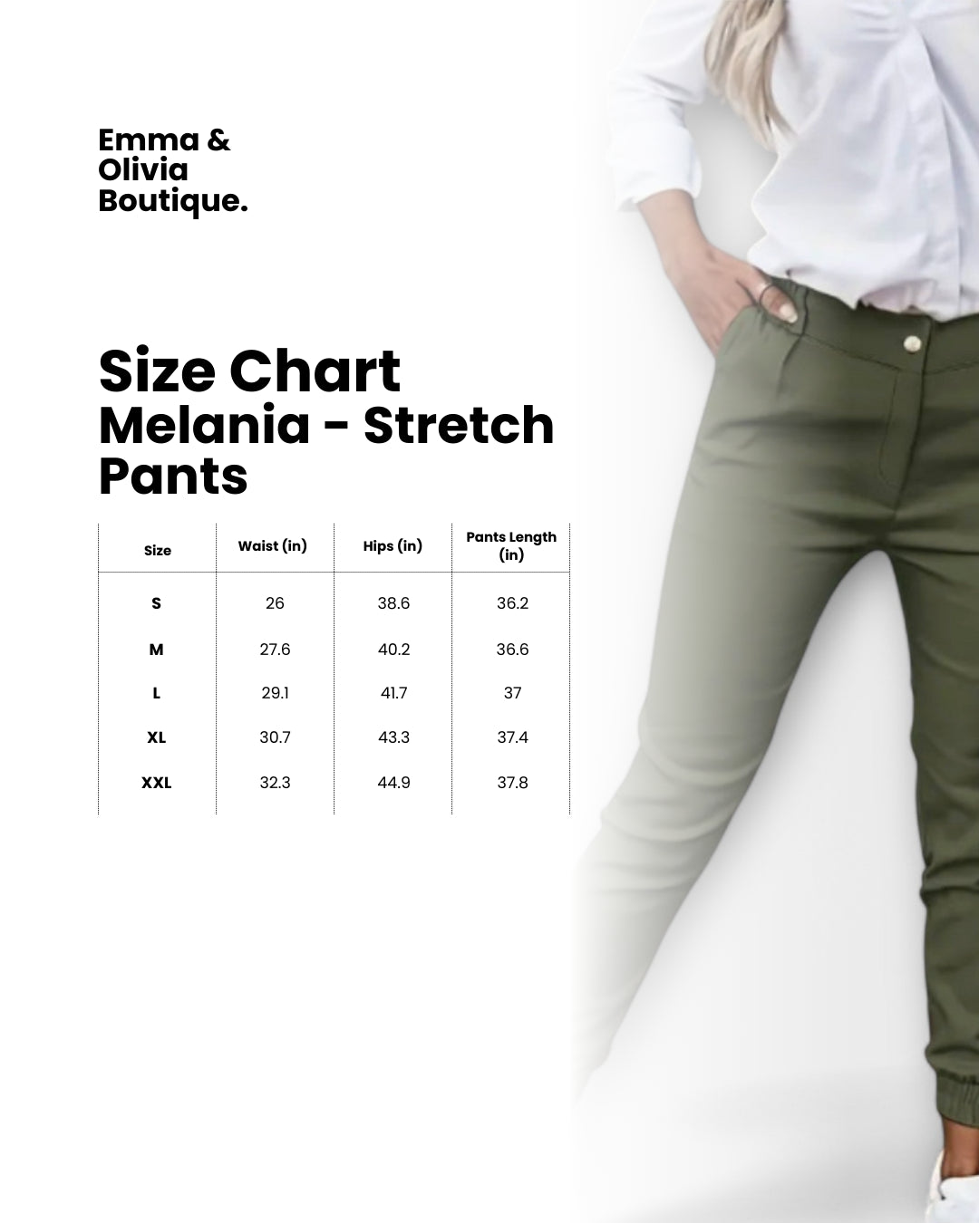 Lavisa - High Waist Ankle Length Stretch Pants