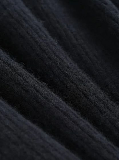 Lavisa - High Waisted Knitted Wide Leg Pants