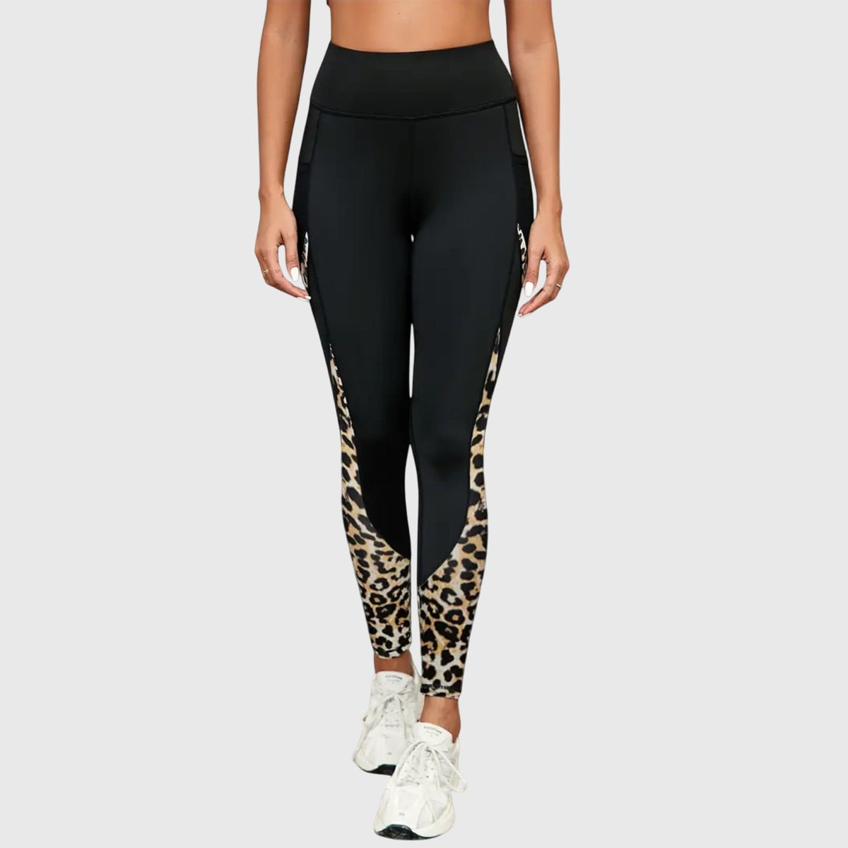 Lavisa - High-Waisted Leopard Print Training Leggings - Women's Activewear