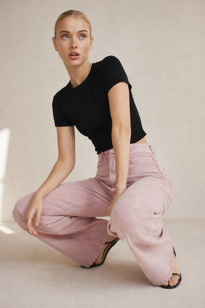 Lavisa - High Waisted Loose Fit Denim Jeans