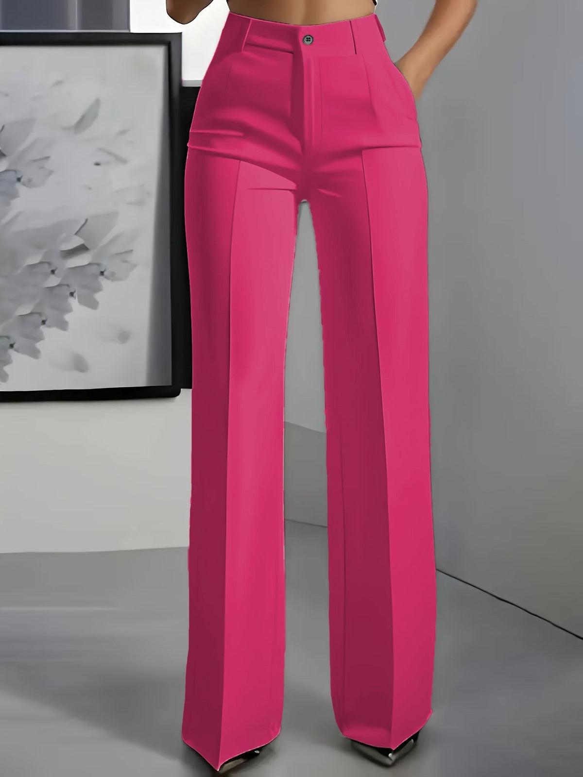 Lavisa - High-Waisted Pleated Pants