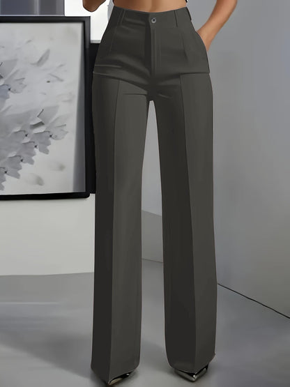 Lavisa - High Waisted Pleated Wide Leg Trousers