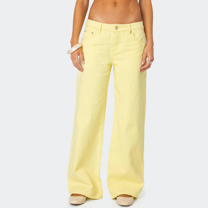 Lavisa - High Waisted Straight Leg Jeans