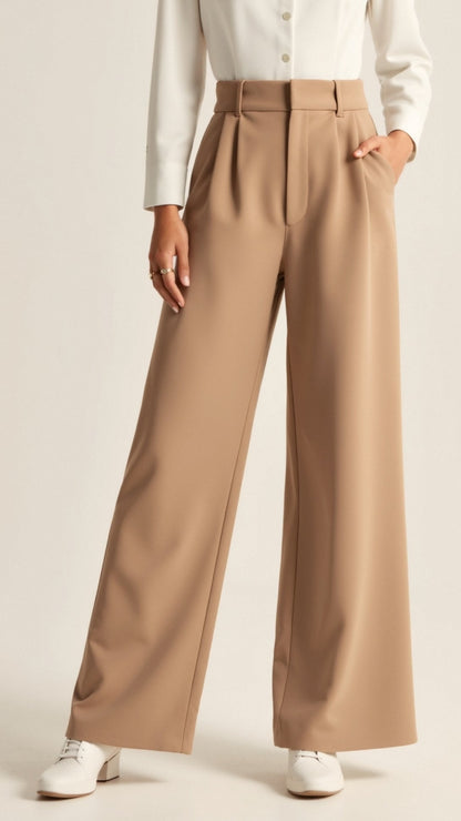 Lavisa - High Waisted Wide Leg Spring Pants